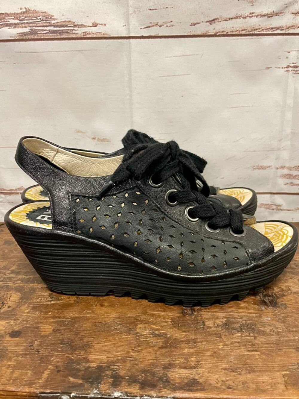 Fly London Wedge Lace-up Shoes